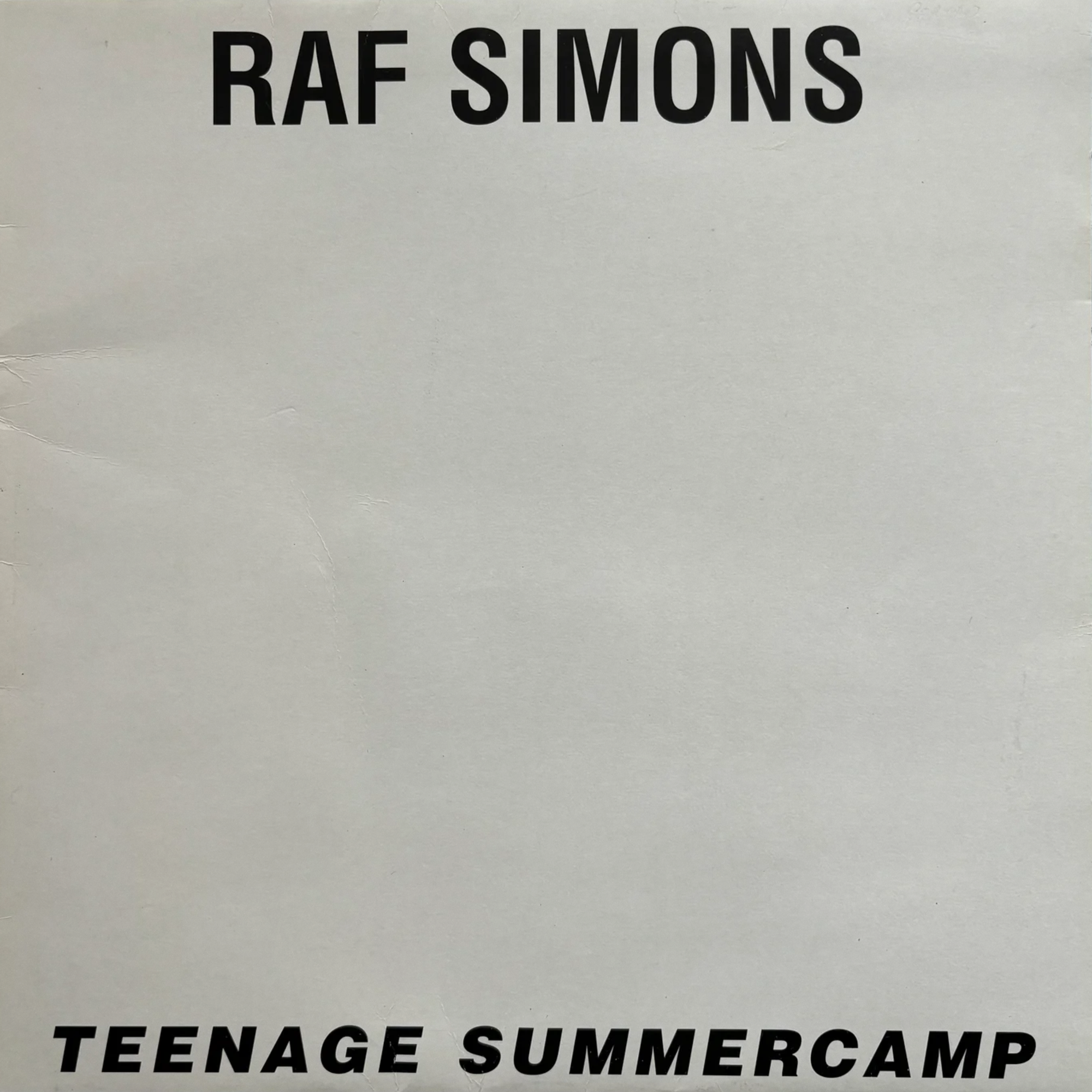 Raf Simons 'Teenage Summer Camp' (SS 1997)
