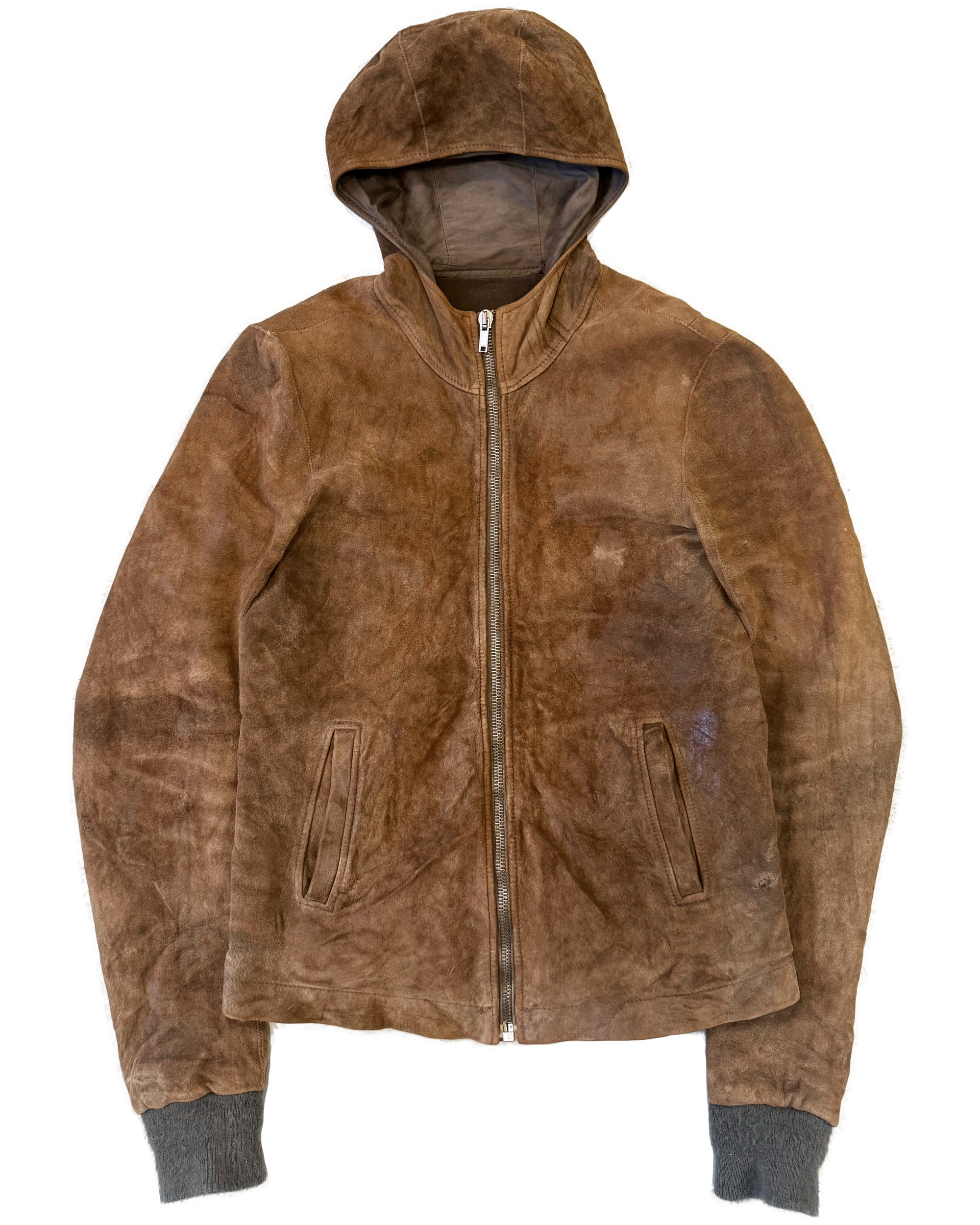 Brown Prototype Sample Leather Jacket ('Exploder' FW 2007)