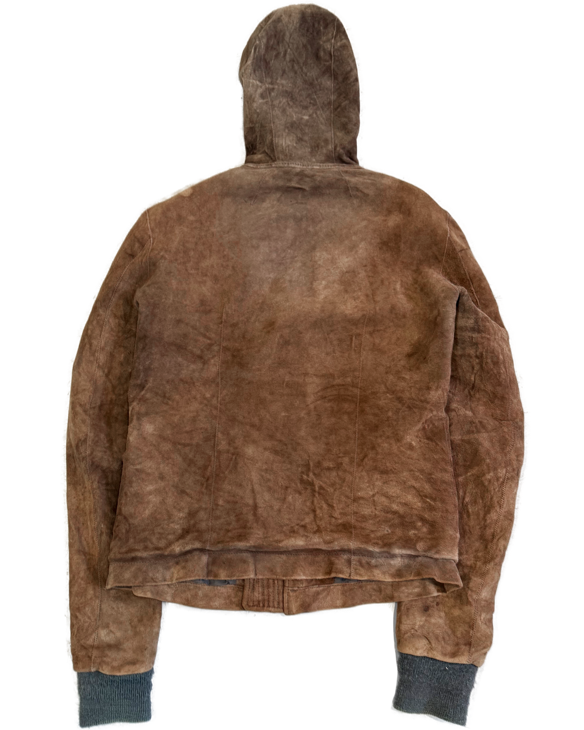 Brown Prototype Sample Leather Jacket ('Exploder' FW 2007)