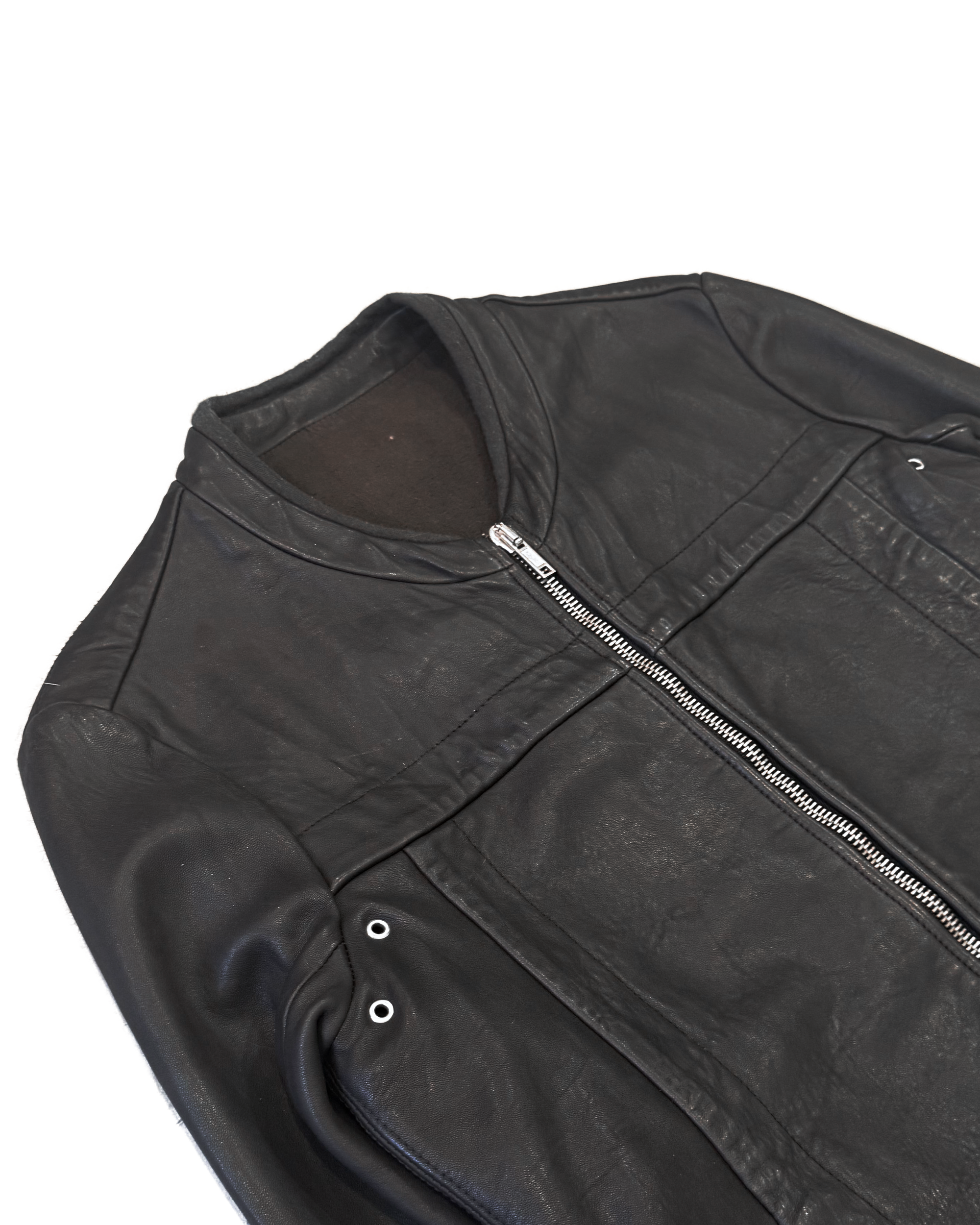 Black Oiled Leather Jacket ('Queen' FW 2004)
