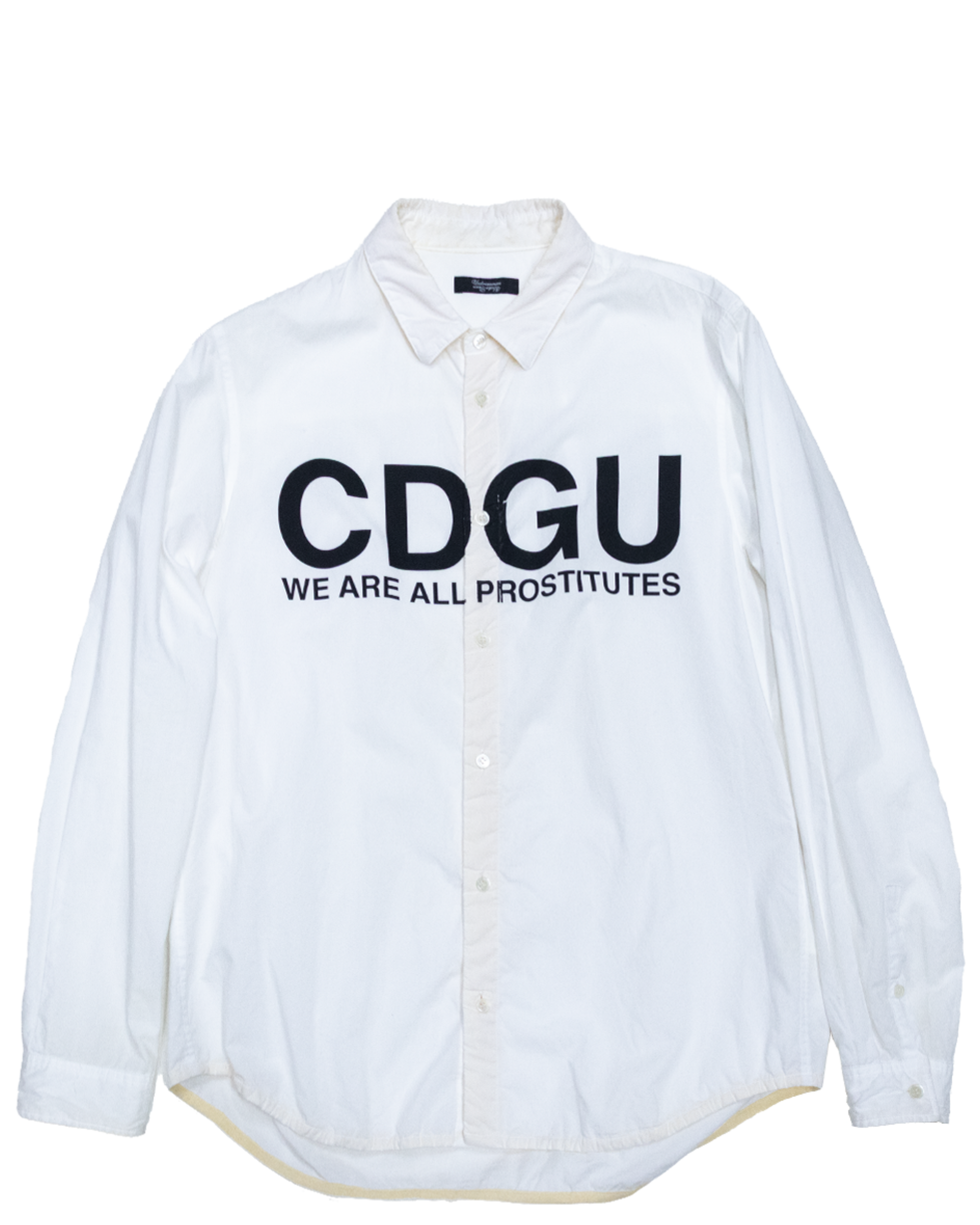 White 'WE ARE ALL PROSTITUTES' Shirt (2013)