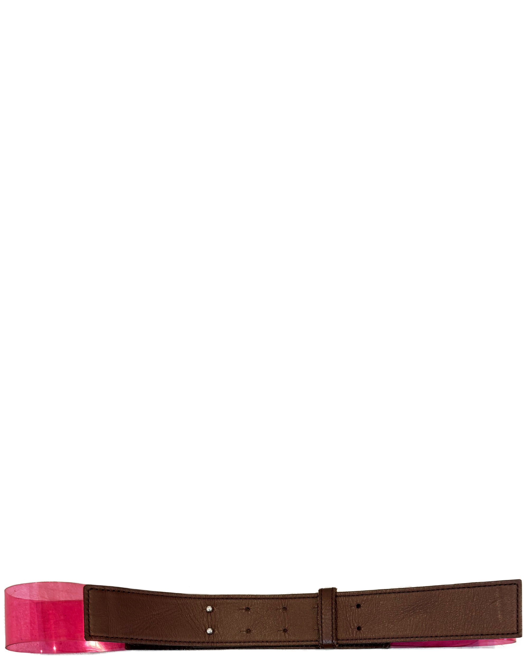 Brown & Pink Paneled Belt (1990's)