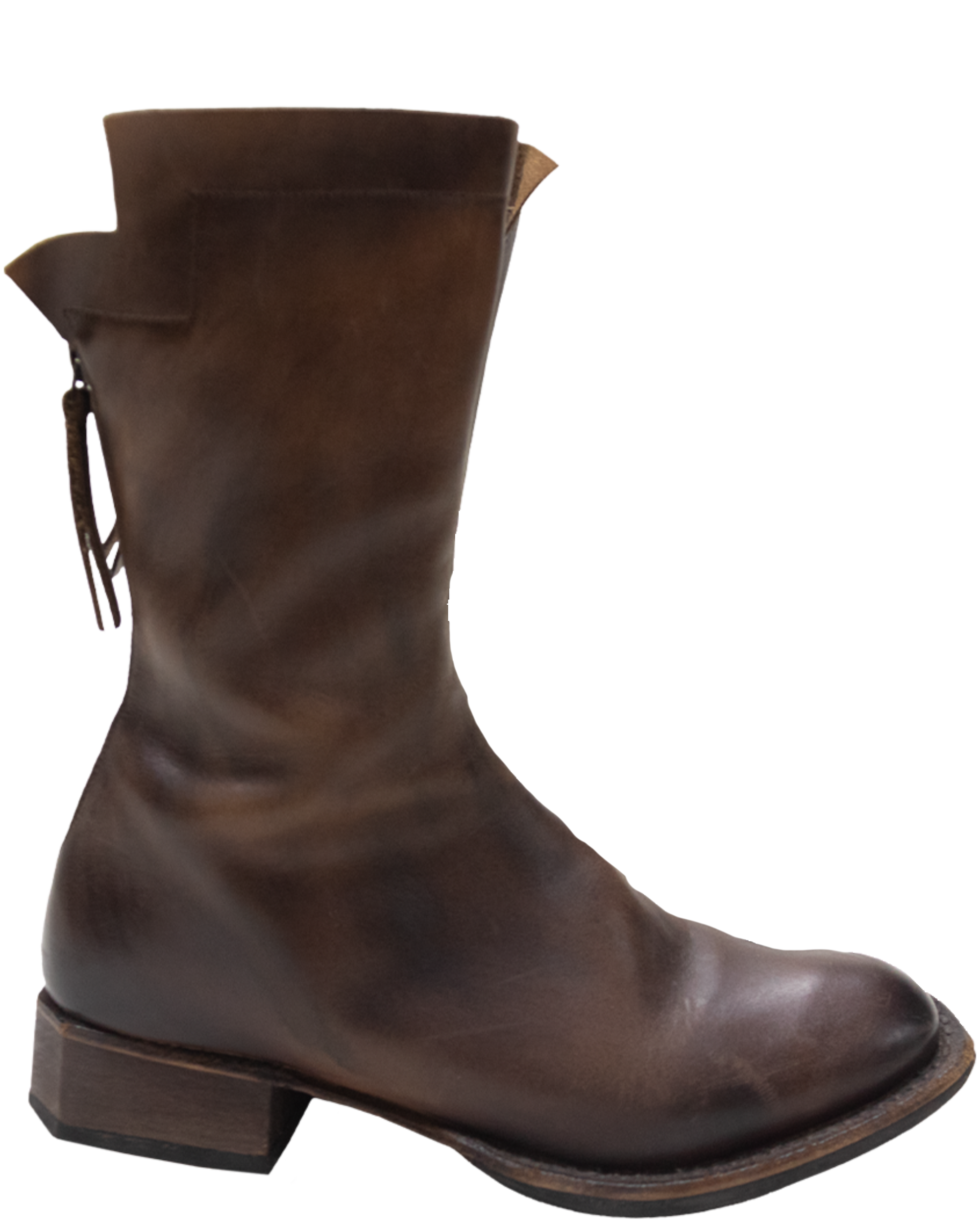 Brown Hand-Hammered Boots (FW 2018)