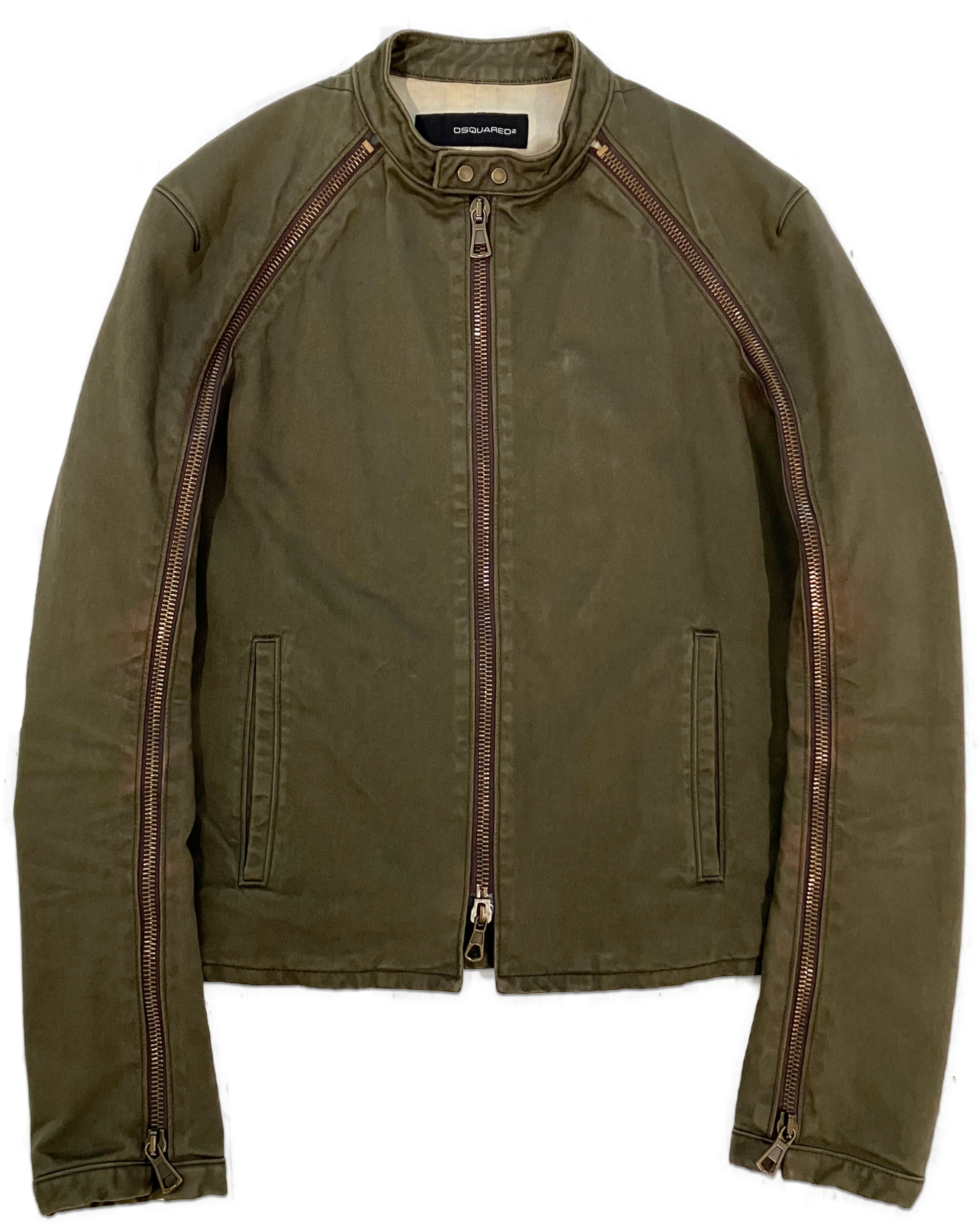 Green Arm Zips Racer Jacket (SS 2003)