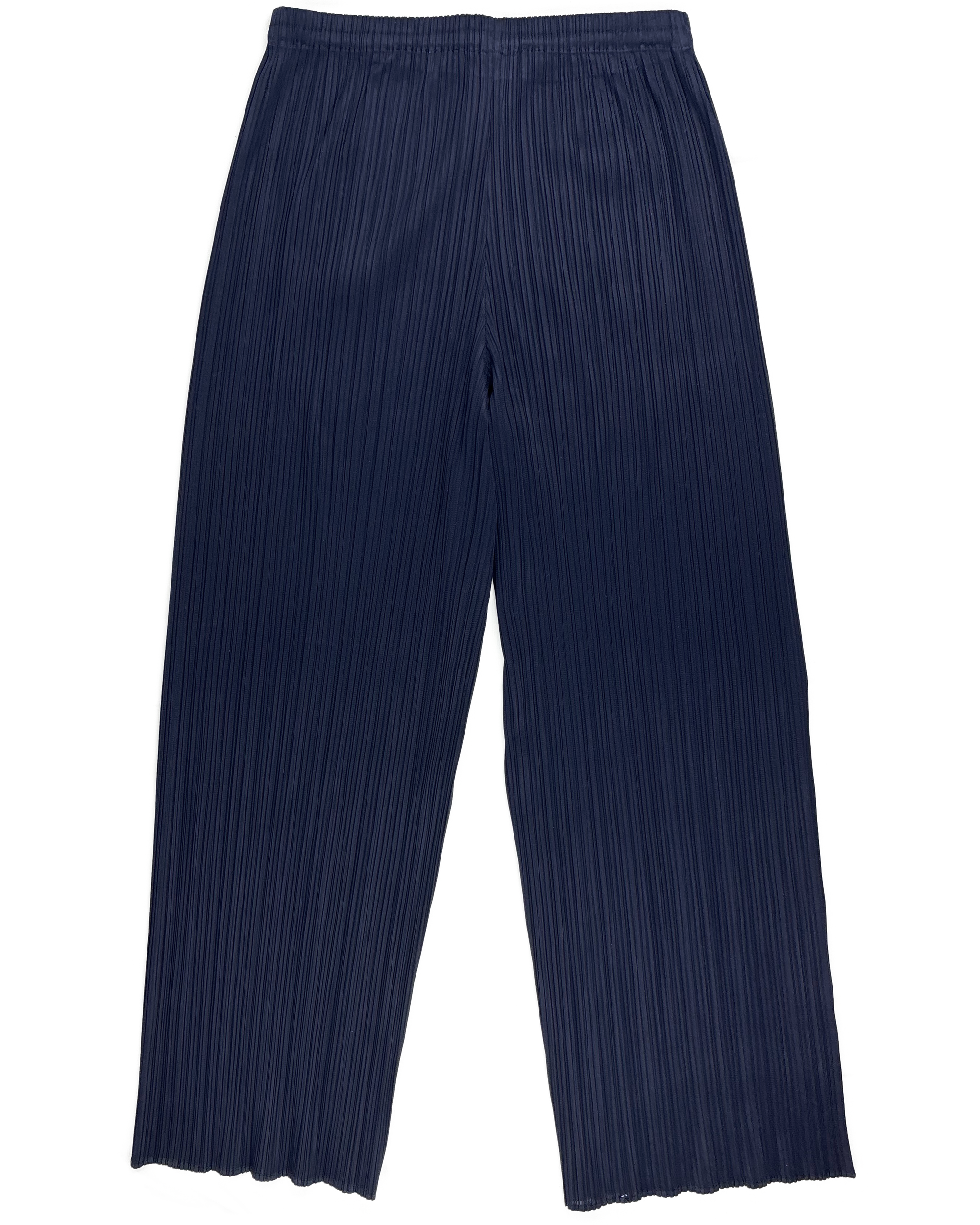 Navy Pleats Please Trousers (FW 2000)