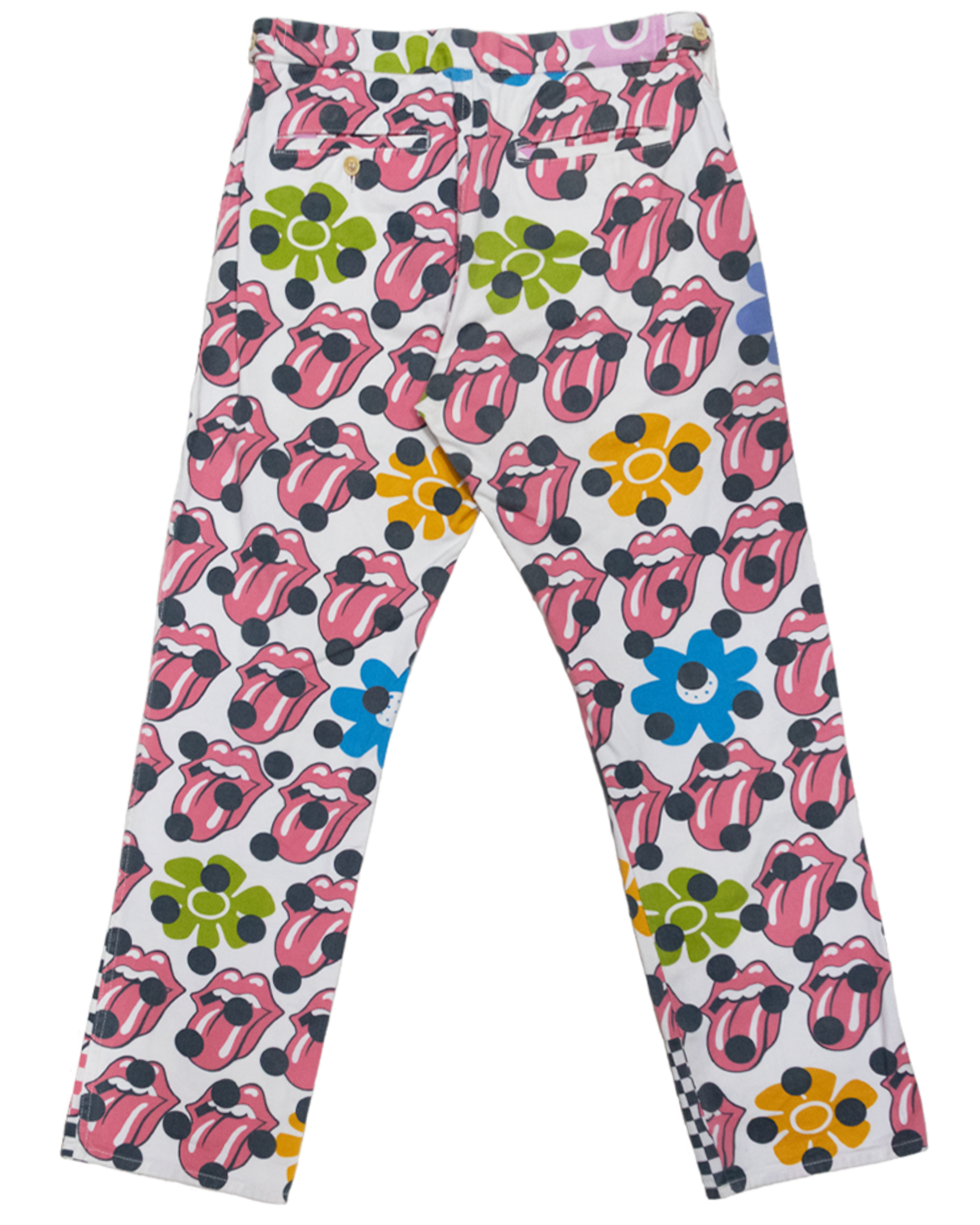 Multi-Color The Rolling Stones 'Rip & Tongue' Trousers (SS 2006)