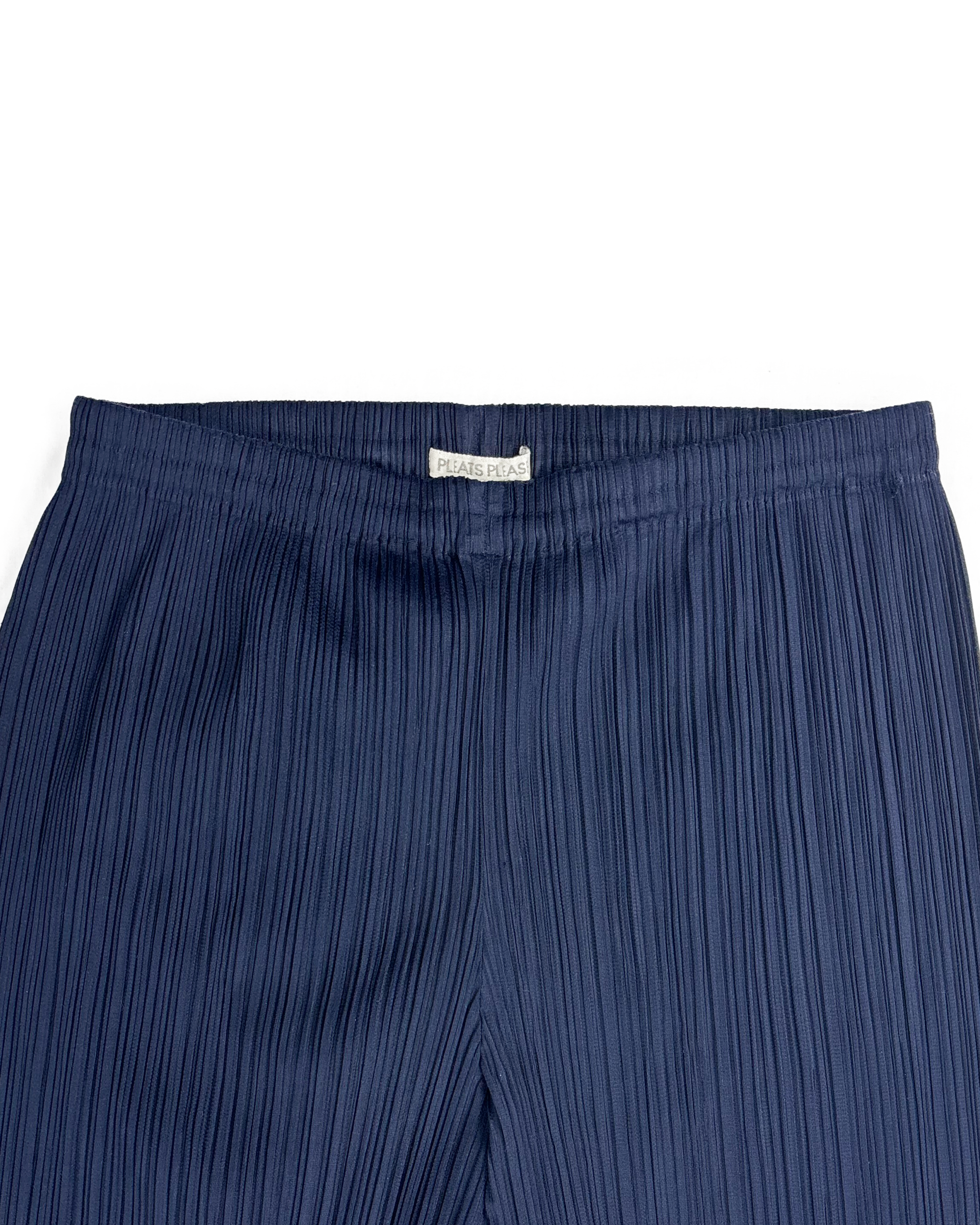 Navy Pleats Please Trousers (FW 2000)