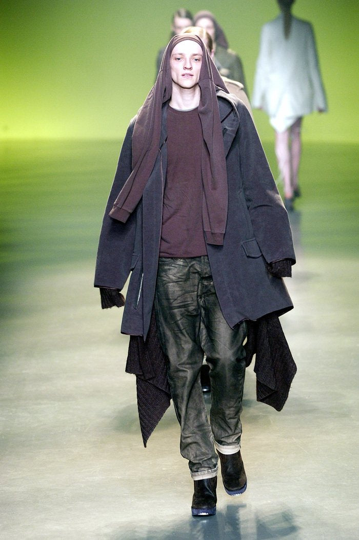 Brown Spiral Cut Jeans ('Queen' FW2004)