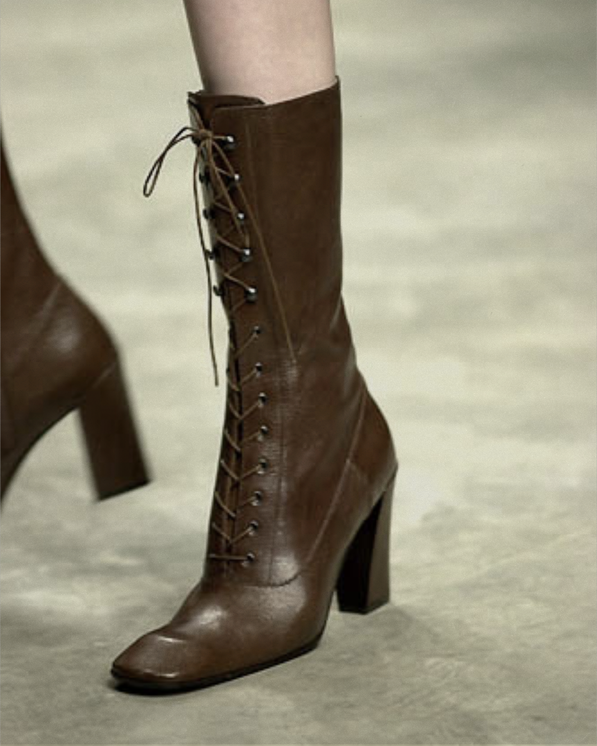 Brown Lace-Up Boots (FW 2001)