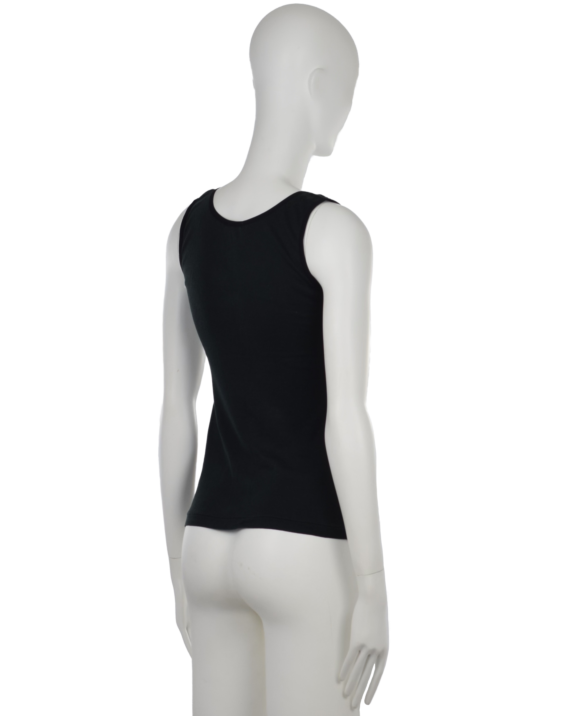 Black Trimmed Tank Top (SS 2000)