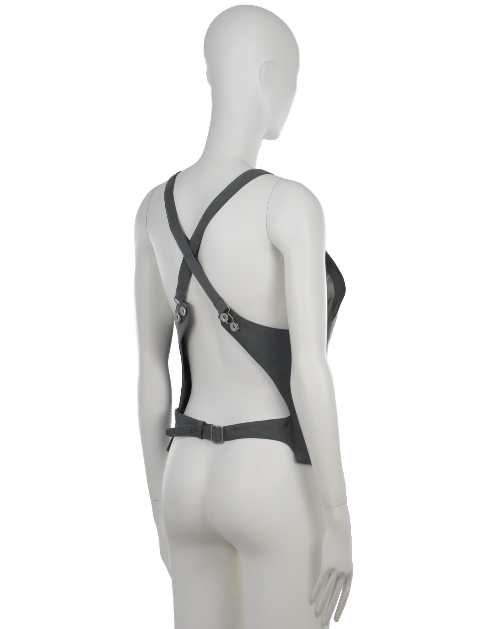 Gray Open-Back Vest (SS 2005)