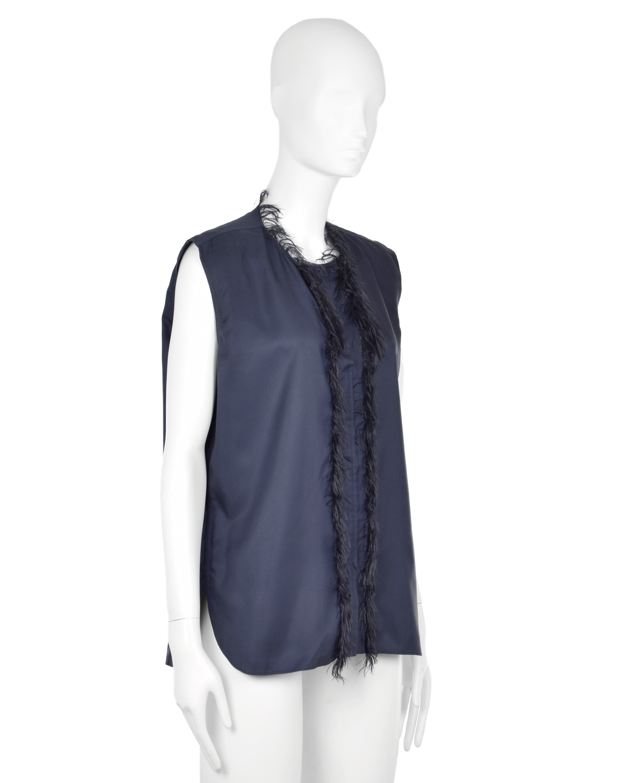 Navy Feather Tank Top (2010's)