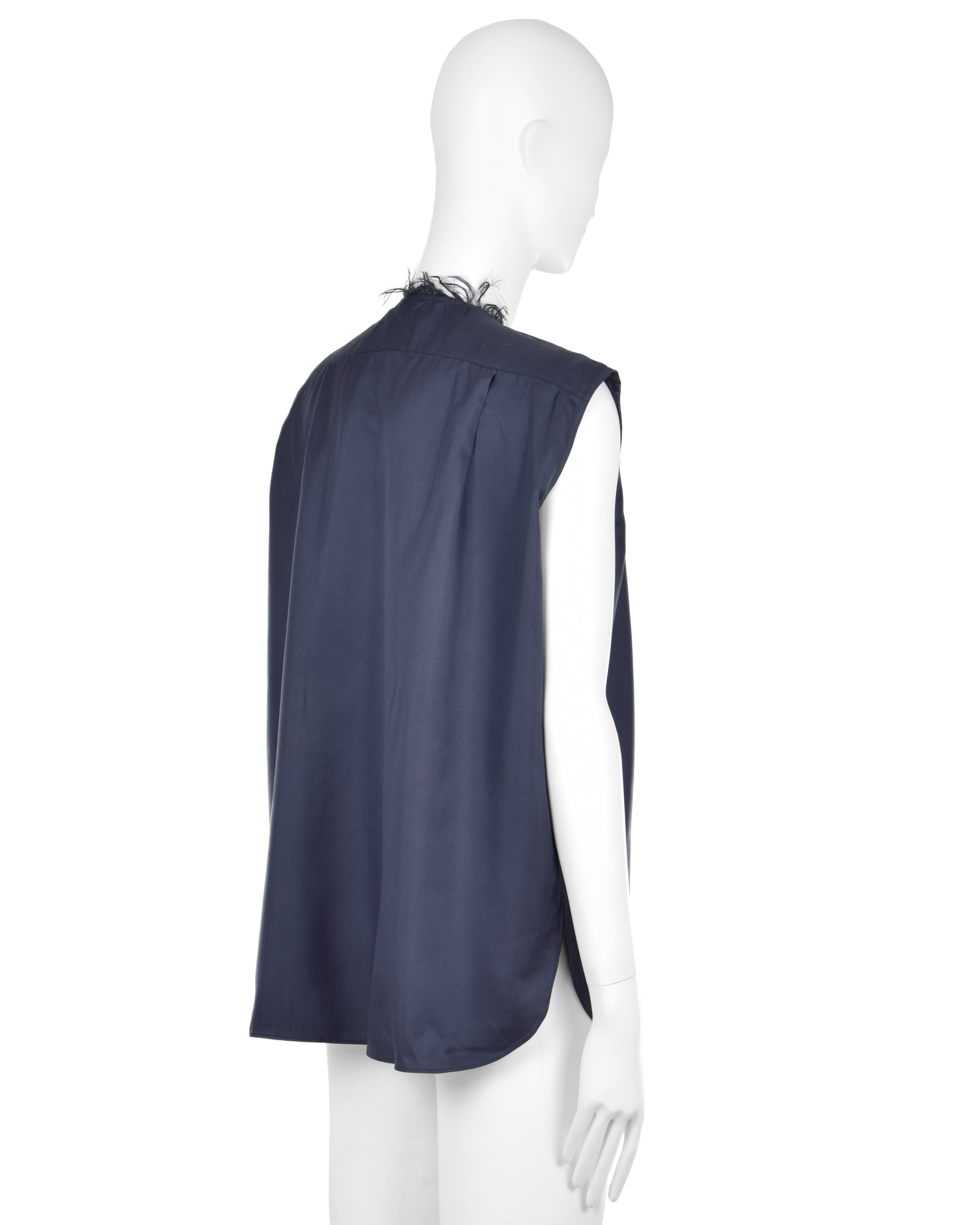 Navy Feather Tank Top (2010's)