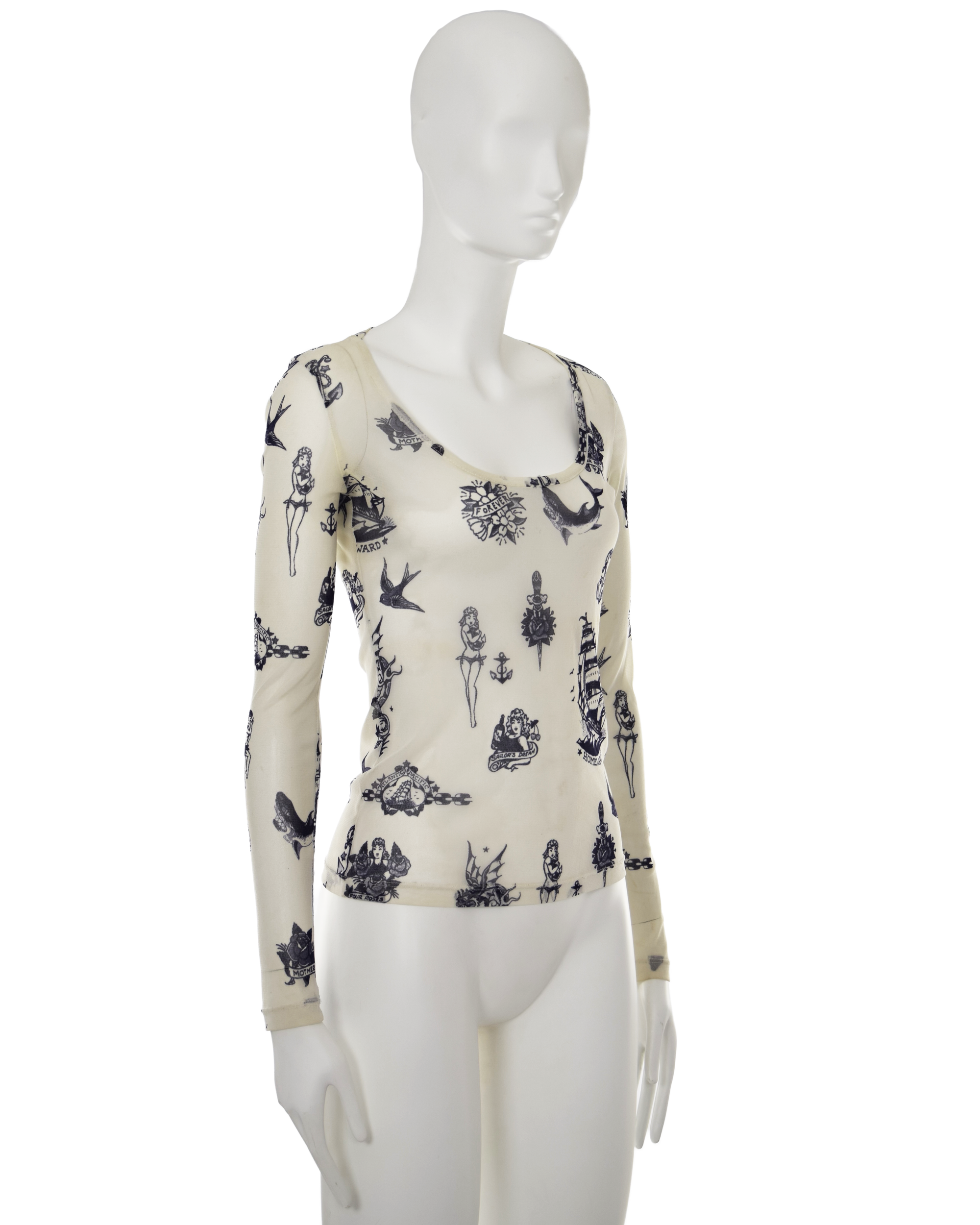 Off-White Tattooed Long Sleeve T-Shirt (SS 2012)