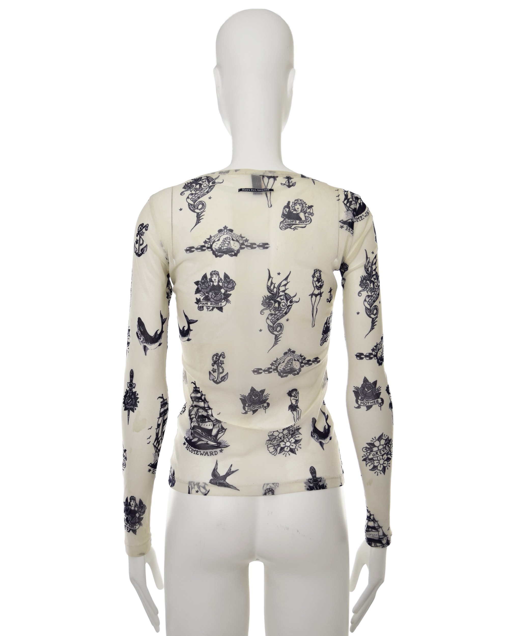 Off-White Tattooed Long Sleeve T-Shirt (SS 2012)