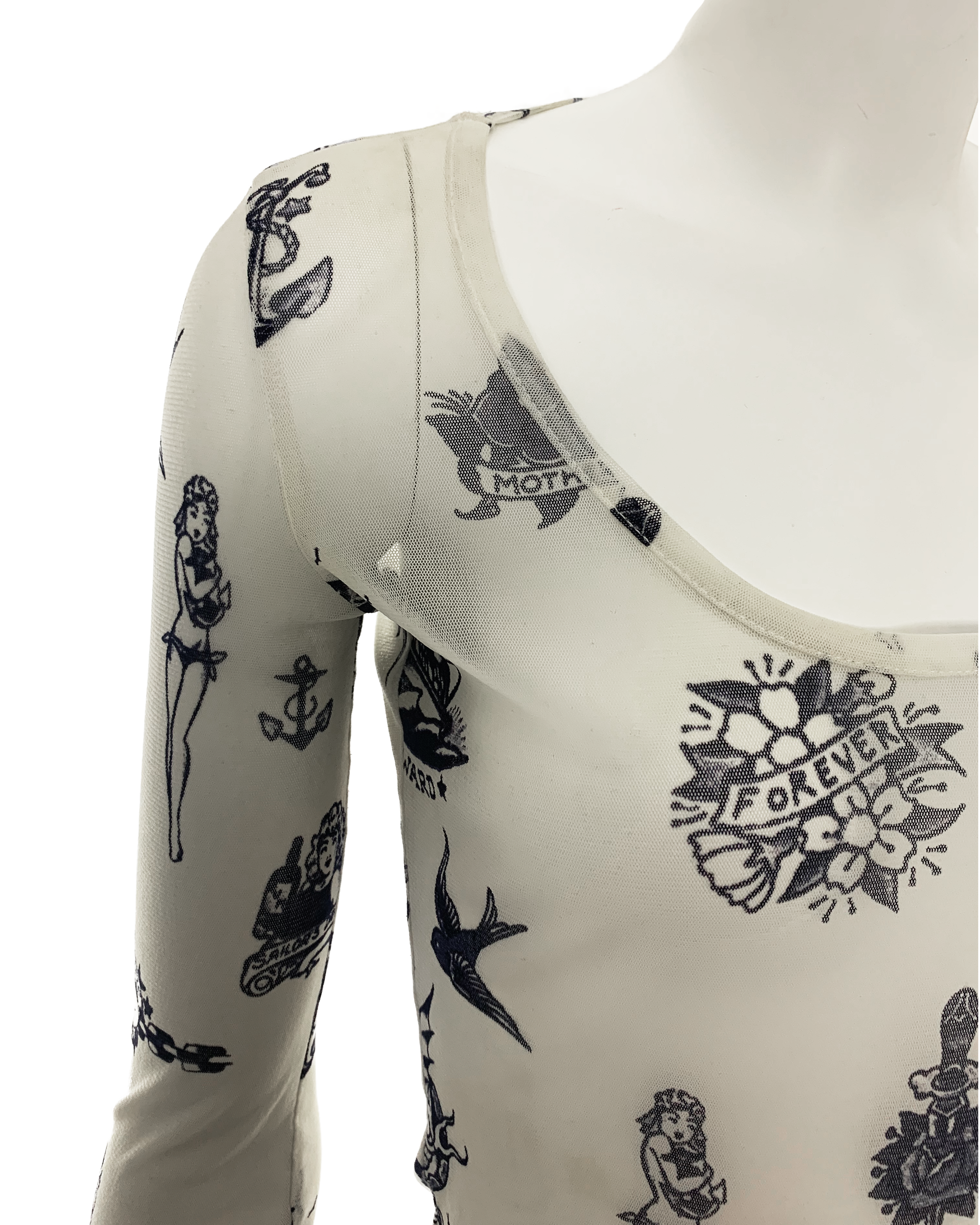 Off-White Tattooed Long Sleeve T-Shirt (SS 2012)