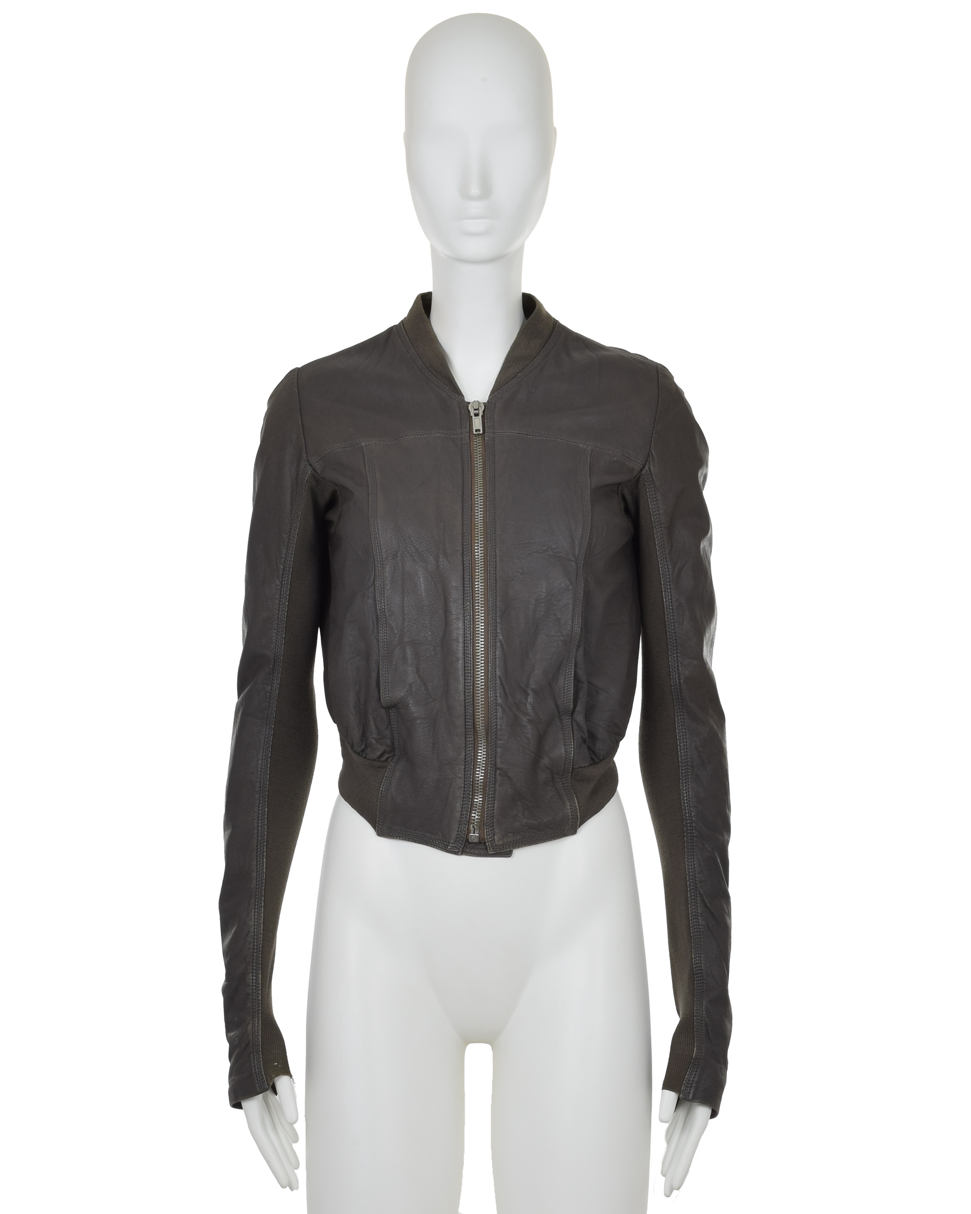 Gray Paneled Bomber Jacket | SS 2012