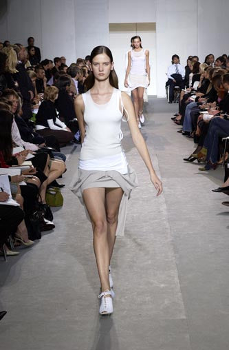 Off-White Lace-Up Heeled Sandals | SS 2004